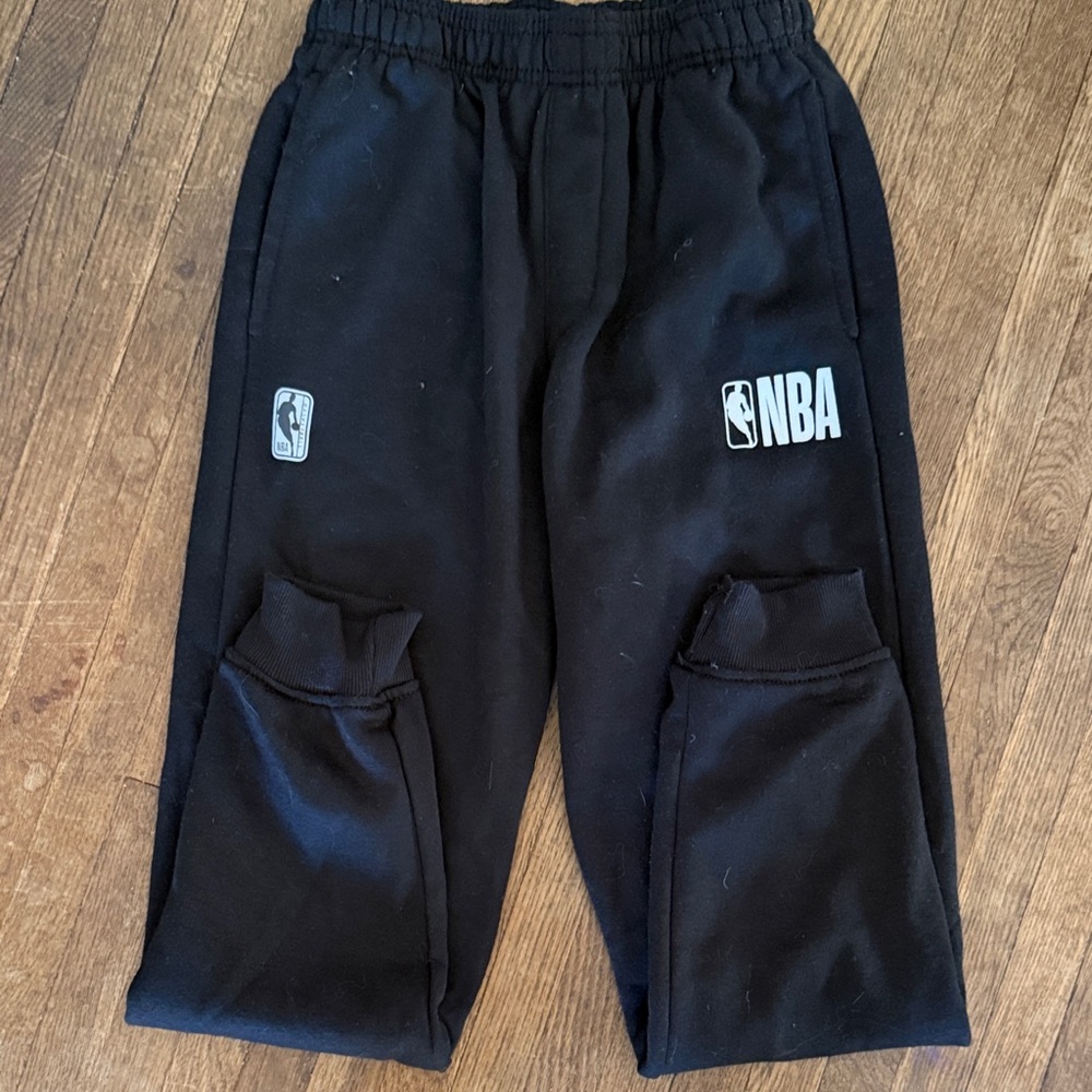 NBA Kids Black Joggers with Pockets